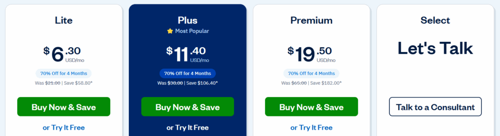 FreshBooks Pricing